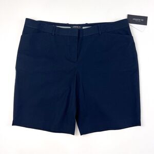 New Lafayette 148 New York Navy Blue Shorts Size 16